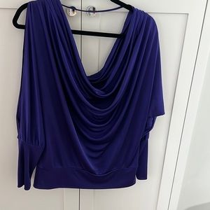 BCBGMAXAZRIA beautiful drape top - NWT